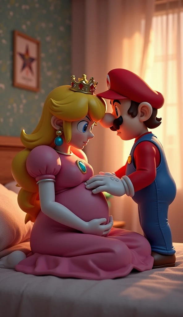 Mario et Peach ont un bébé.