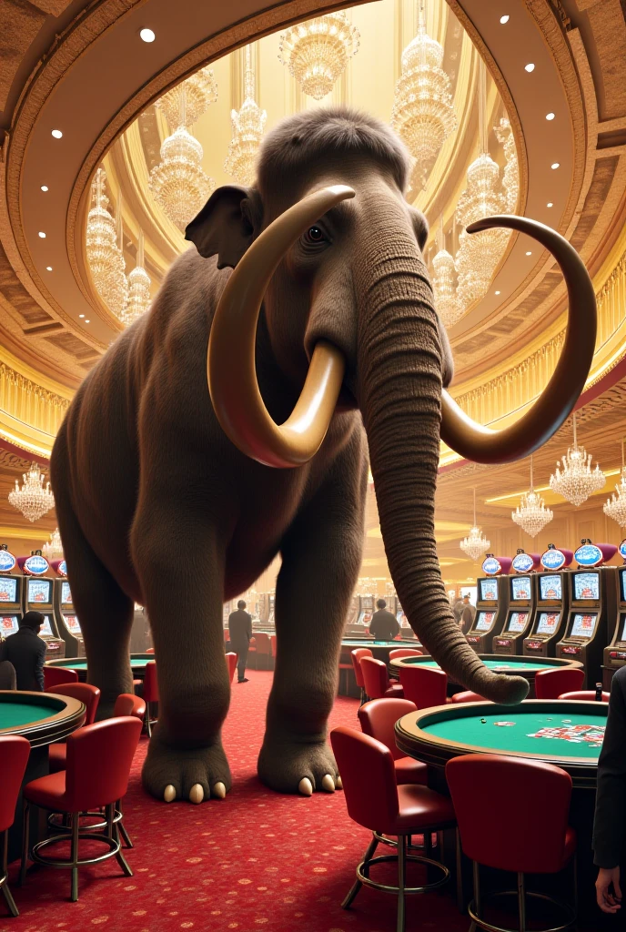 Rhino winning a lot of money in a casino 