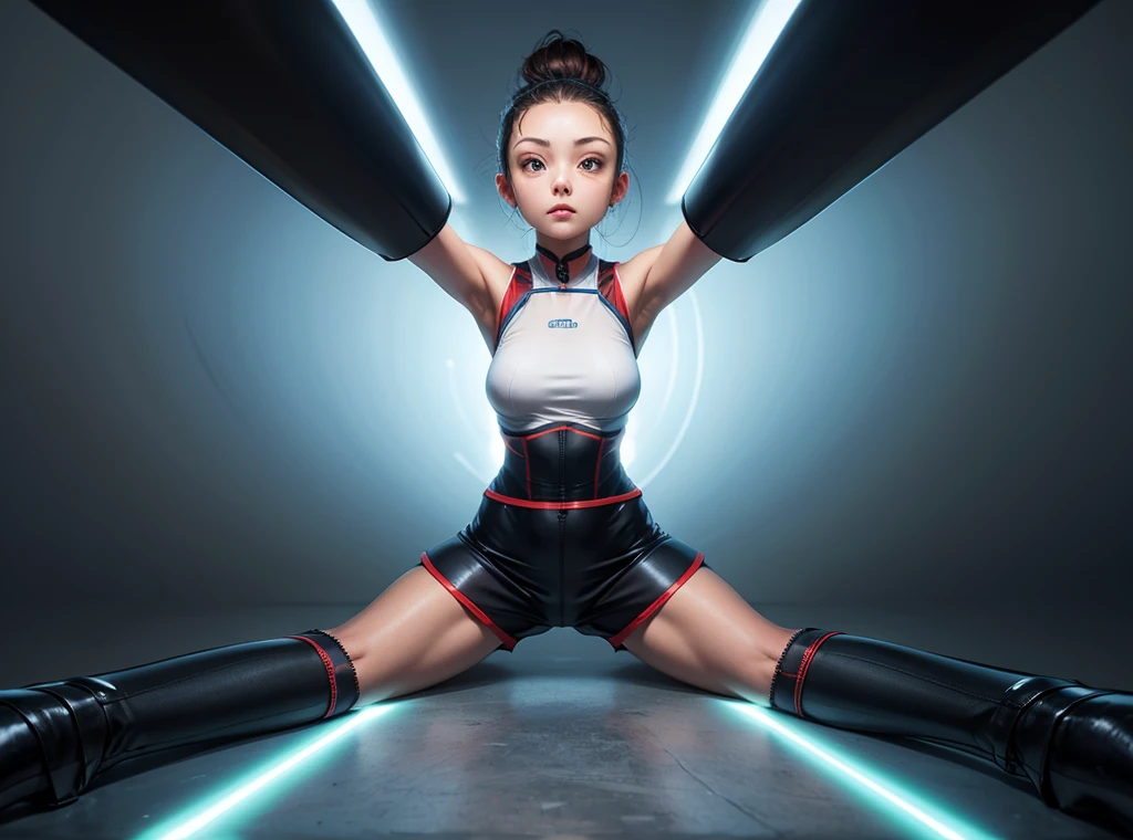 eyes,,spread legs, skinny legs,skinny,cameltoe, in gym,stretch,sport outfit,sexy outfit,cameltoe,angry face,azseylum,skinny body girl, girl,yoruichi face, sexy face,,small bust, flat chest, very skinny girl,ht thigt gap