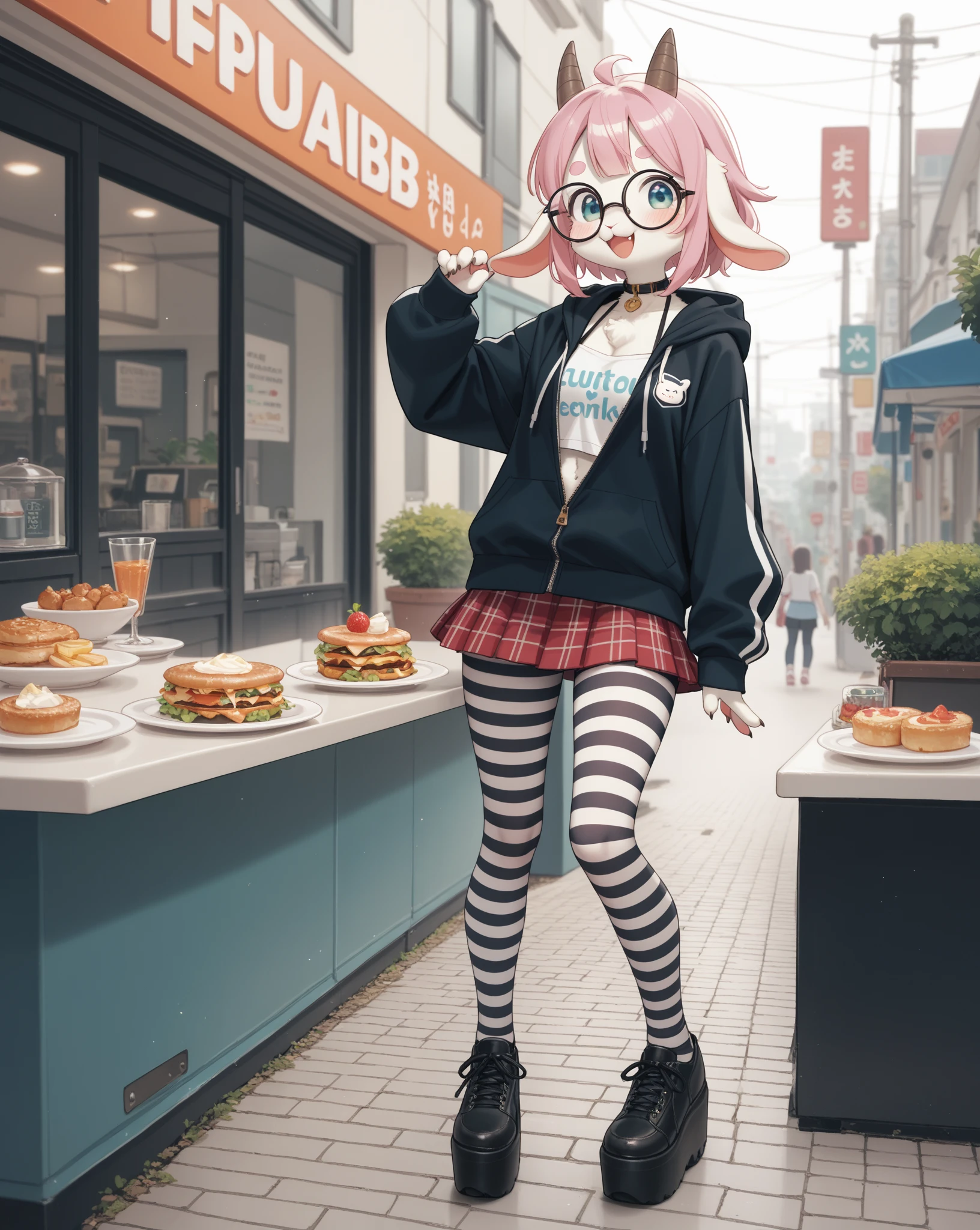 1 girl with hat,chibi girl,Plastic OOD,Full body like,Moe new big head