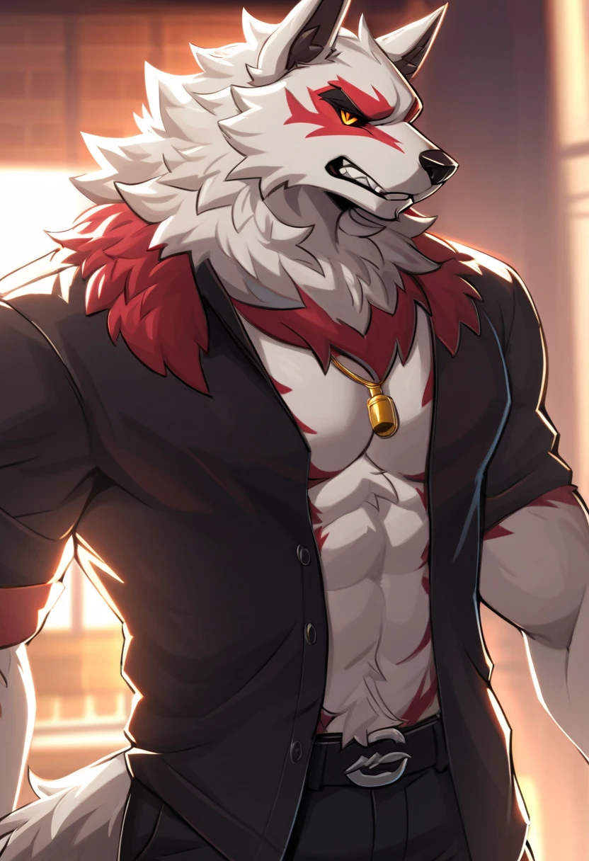 (masterpiece,highest quality,super detailed,perfect anatomy),kemono,white background,particles of light,sharp focus,by null-ghost,alone,anthro,frog,muscular
(white fur:1.5,white body:1.5),looking at the viewer,fine eyes,thong,red cloak,dog tag