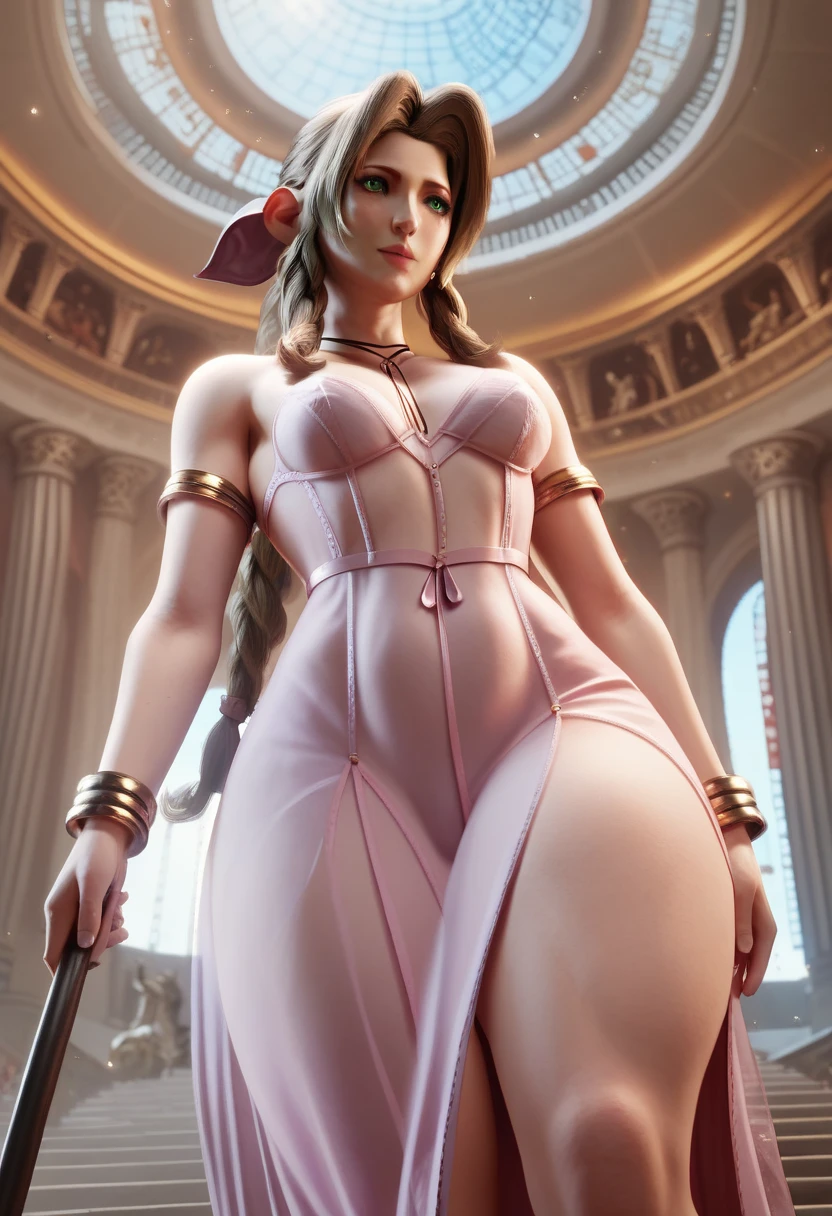 ((Back view:1.4)),looking straight to viewer, ((light brown hair:1.4)), sexy aesthetic, There is a roman goddess in a robot suit ((posing inside futuristic Roman building)), ((long side burns)), ((long hair bangs:1.5)), ((Beautiful white girl half cyborg)), (gigantic breasts:1.7), Cute ancient Roman woman, (ass air bags),, ((official art)),(((Masterpiece))),(Best Quality), (Super Detail),((Very Delicate and Beautiful)),cinematic lighting,1 girl,((full body portrait)),((standing confident)),((solo)), an hourglass waist,padded and corseted bodice,(((huge crinoline hoopskirt))),Ancient Rome aesthetic,((gorgeous embroidery and jeweled)),voluminous frills,See-through,(gorgeous embroidery and beautiful lace),(((extremely gigantic tits,skindentation))),cleavage,((large amount of straight hair,extremely voluminous twin Hair buns,black Hair)),(finely detailed face and eyes),clear pupil,extremely gorgeousfull hair ornament,(bling-bling jeweled extremely gorgeousfull tiara),(bling-bling gorgeous tunic),gorgeous long veil,((opera gloves)),(beautiful background),(full body),((gorgeous embroidery and jeweled extremely gorgeous princess rococo ballgown with voluminous full length hoop skirt)), Beautiful girl cyborg, (aletta ocean face), (puffy lips), Perfect Robot Girl, Cyborg girl, intricate details, Young cyborg lady, Beautiful Female Robot, ((robotic abs:1.4)), intricate holes on hips, Beautiful robot woman, cyborg girl, perfect cyborg female, ((cyborg)), Female robot, Beautiful cyborg images, (cinematic lighting))