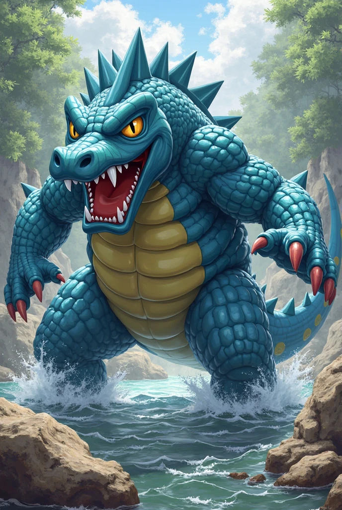 Create images of the Feraligar Pokémon