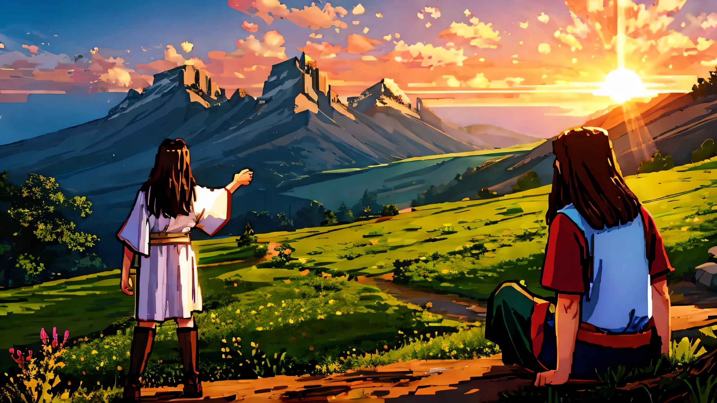 biblical times, Jesus Seeing the Landscape.