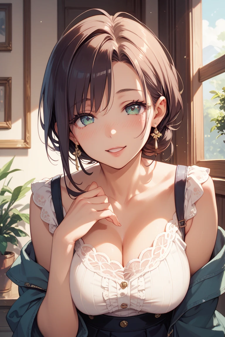 ((table top,intricate details)),1 girl,mature woman,Upper body,
