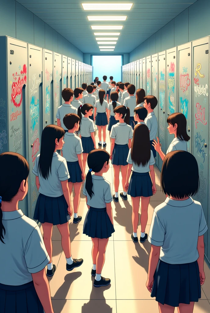 A school Hall which children test in line
