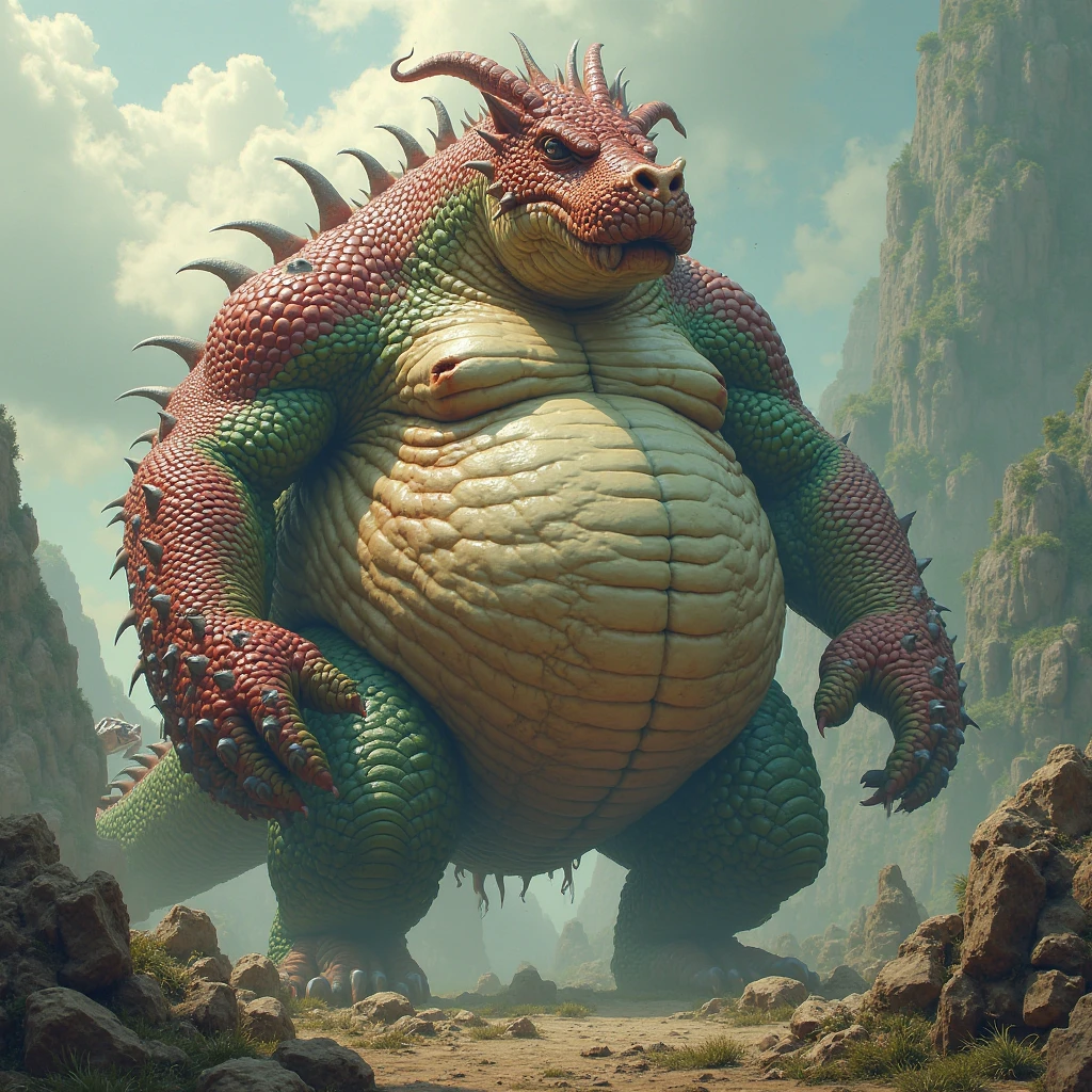 The dragon became fatter and fatter, and its facial features became fatter and bigger, and the dragon used various magic to become fatter.!!!!
