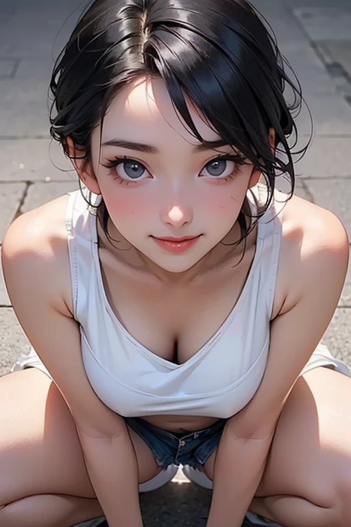 cute ,A high resolution,tmasterpiece,gigantic cleavage breasts,Huge cleavage,huge areolas,Blushing girl,Soaked transparent clothes,Childlike big breasts,Wear only a layer of white transparent underwear,Pink coat,Cleanse fair cheeks,Clean and fair delicate body,Clothing that highlights the body,Point the highlight towards the chest,Two rounded and smooth chests,Straight chest,Cute F cup girl,Raised chest,Pink cute areola
