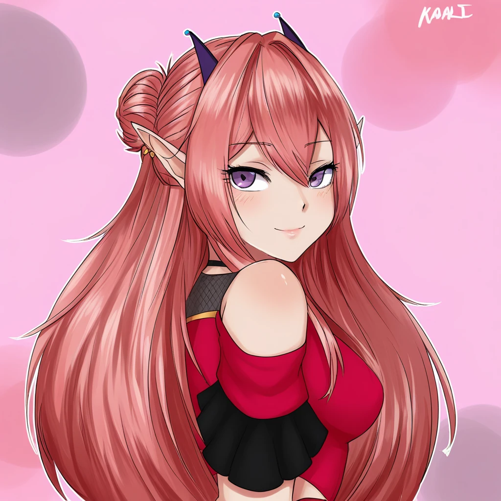 (My little pony), voluptuous body:1.5, (red long hair), white body, medium pink red lips, red nails, brown eyeshadow, avatar,