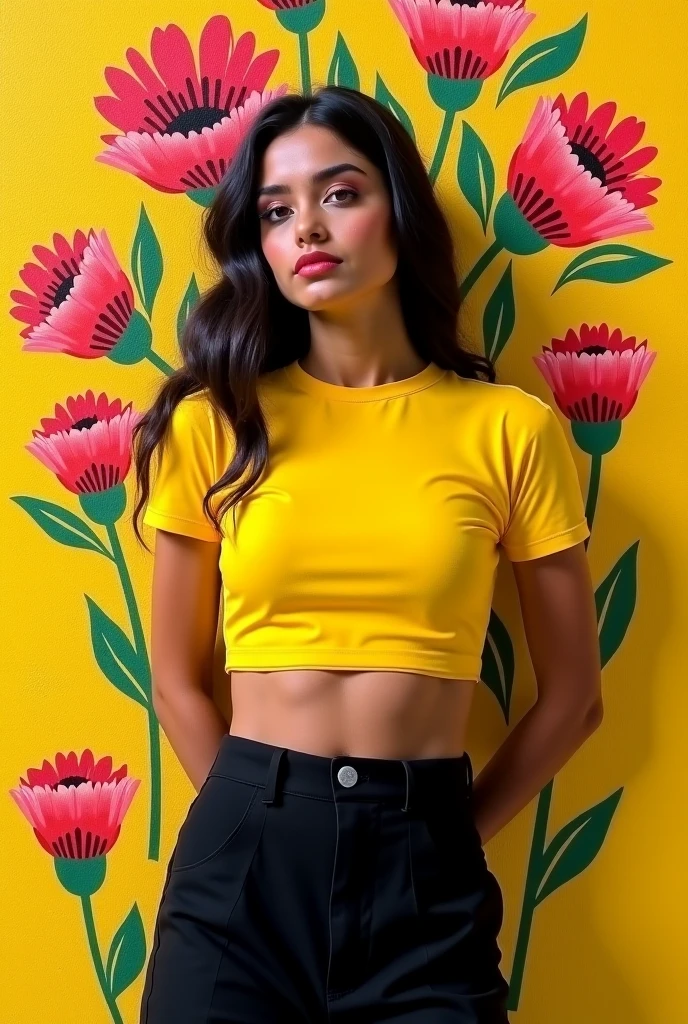 A beautiful 20 year old Brazillian girl in high fashion in RIO