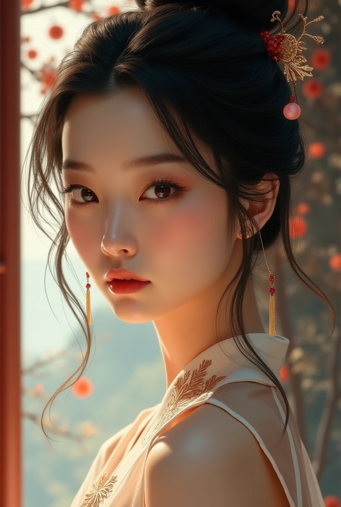 A young Chinese woman - SeaArt AI