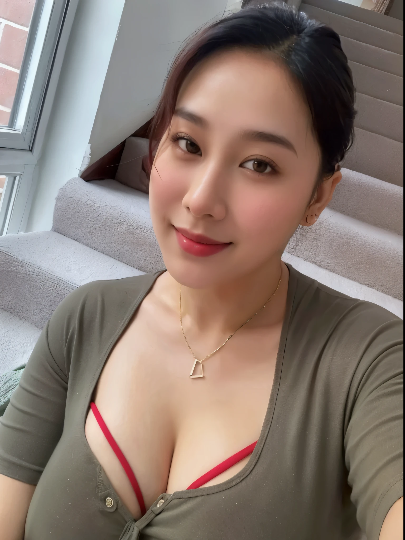 ((best qualtiy, 8k, tmasterpiece:1.3)), Focus:1.2, （thick chubby body：1.5） Cocked buttocks:1.2, ((Cut hair in layers, Beautiful breasts:1.2)), (wetclothes:1.1) , Sexy bandeau dress:1.4,Middle Aged Mature Woman，loose skin:1.2