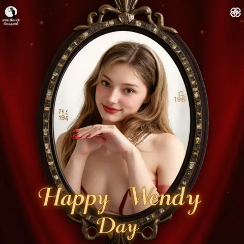 Plakat Mädchen im Spiegel