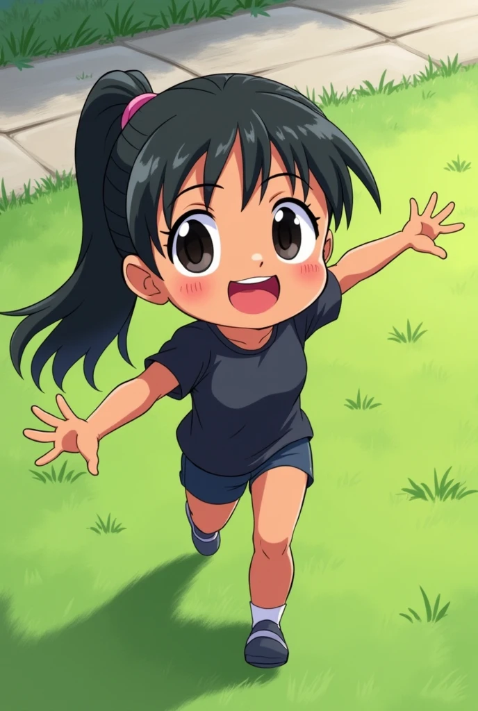 Girls walking down the street holding hands、12-year-old girls、Pure girl、Cute smile、Sparkling Eyes、Healthy Skin、Large park、Summer sun、White cloud、Blue sky、(fullbody shot)、Cleavage、Detailed Hair、Tank top and shorts、Small breasts、slender、Looking up、Hair blowing in the wind、Dynamic pose、very loud laugh、My skirt is flying up in the wind、after the rain、My whole body is wet、Wet body、Blushed cheeks、Sweaty face、Lots of sweat、Her belly button is visible