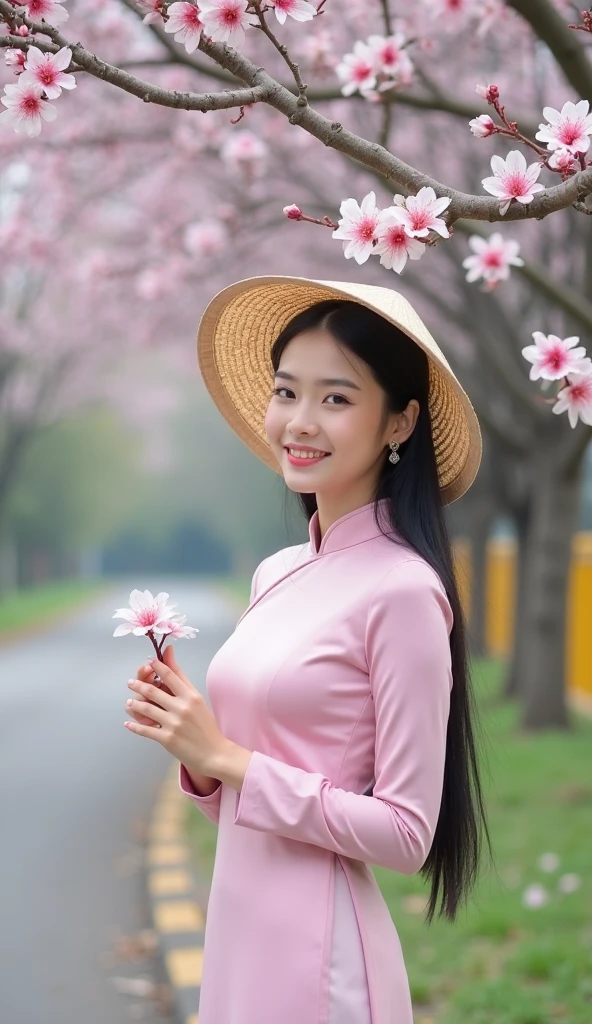big breasts, round breasts, wearing bra inside ao dai, slim figure, beautiful figure, big breasts, long straight hair, ((sharp 8k quality photo)), ((details of beautiful, sharp face, face balanced) cho)), ((beautiful breasts, exposed cleavage, plump body), ((beautiful sparkling eyes, sharp eye details, beautiful face, balanced eyes)), sitting under a big tree It's raining and my whole body is wet, the rain is wet, my ao dai shows my chest, ((super beautiful body with high details, tight body, big bust and slim waist)), ((round breasts))