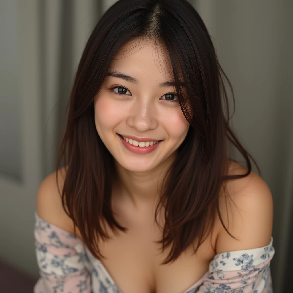 masterpiece,highest quality,1 girl,black eyes,(sex),((nude)),(medium breasts),vagina,black hair,(photo studio),throw,(beautiful japanese ),((beautiful girl)),Facial expressions that imagine what feels good:1.2,(perfect body beauty:1.2),((perfect body)),(shy smile),lying bed