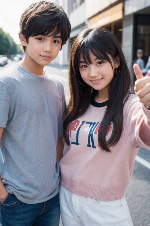 Cute boy and girl Love