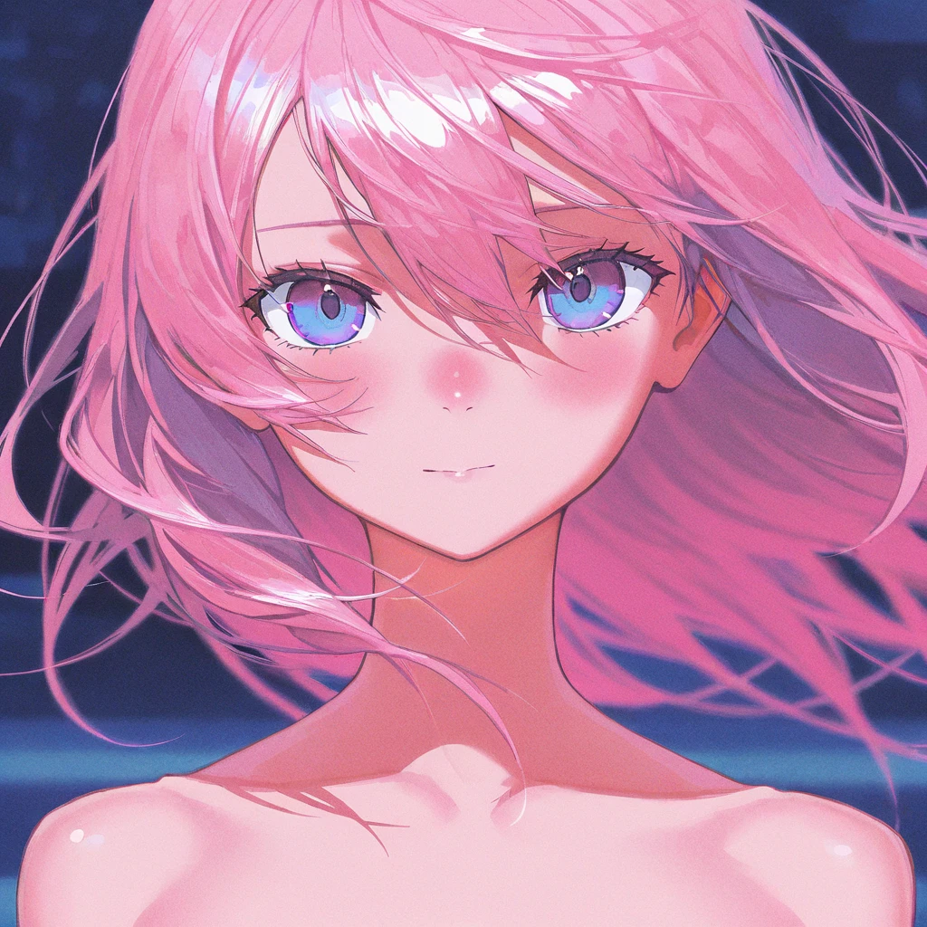 The woman is 20 years old,A pink-haired,Beautiful and detailed eyes,Perfect female body, neat figure, Slim waist ,very large eyes, Blue eyes, Medium breasts, Blush, Shy, Watery lips, (Ultra detailed), (Masterpiece), (A high resolution), (Original), (Extremely detailed Cg Unity 8K wallpaper), Character design, Game CG, Detailed manga illustrations,(NSFW 1.1)