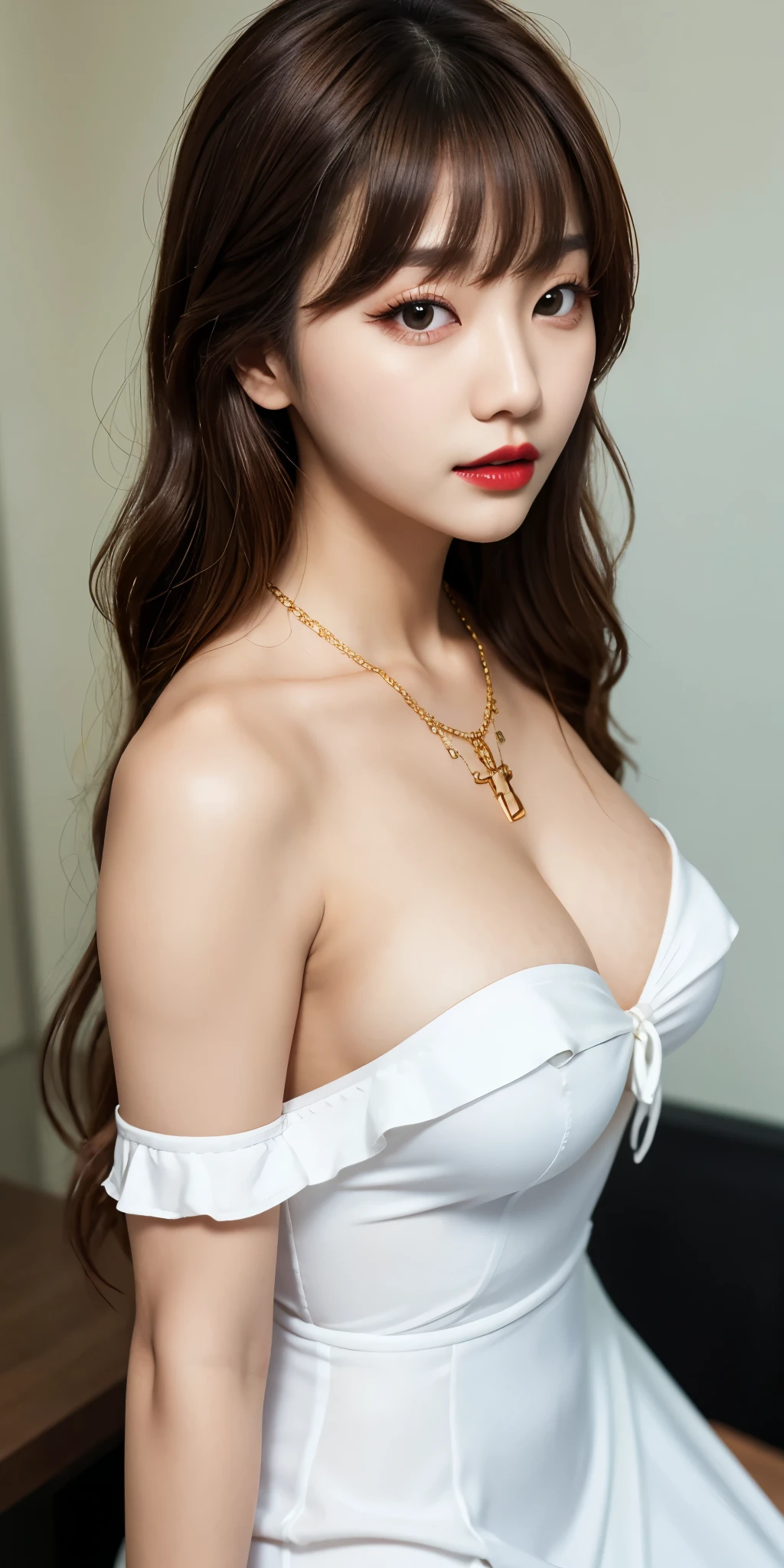 Completely naked、Naked boobs in full view、No bra、Exposing pink nipples、Delicate nude body、Red cheeks and embarrassed look、Staring up at me with an inviting look、Not wearing a bra、Completely nakedでまんこを露出した美女、Sexy pose、Expose bare breasts、Sweaty and shiny naked body、Pussy in full view、Sexy poseの全身、Staring with moist eyes、Shaved pussy、Shiny blonde hair that doesn't hurt、Naked beautiful girl、masterpiece, Amazing beauties, cute, bust, Eye for detail, Perfect Eyes,Anime girl with blue eyes and choker posing for photo, Photorealistic anime girl render, Realistic Anime 3D Style, Highly detailed facial anime, 3D Anime Real, Ultra realistic anime, Detailed portrait of an anime character, Detailed digital anime art, cuteリアルな肖像画, Stunning Anime Face Portraits, Smooth anime CG art, 8K Portrait Rendering,