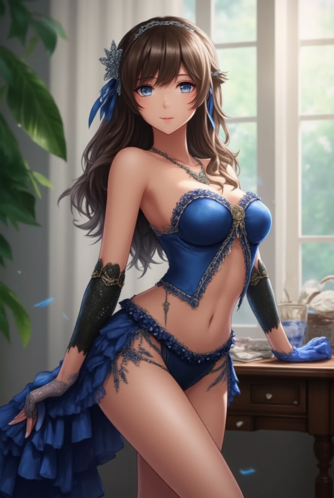 best quality, masterpiece, ultra detailed, cowboy shot,  3dmm, ink sketch, color ink, ink rendering, pastels, portrait, 
1girl, beautiful detailed eyes, (alternate hairstyle), ultra detailed hair, flowing, graceful, (charming), (delicate), pretty, cute, luxurious lace dress, 
luxury palace, character in the center of the frame, rhythm, fantasy, looking at viewer,