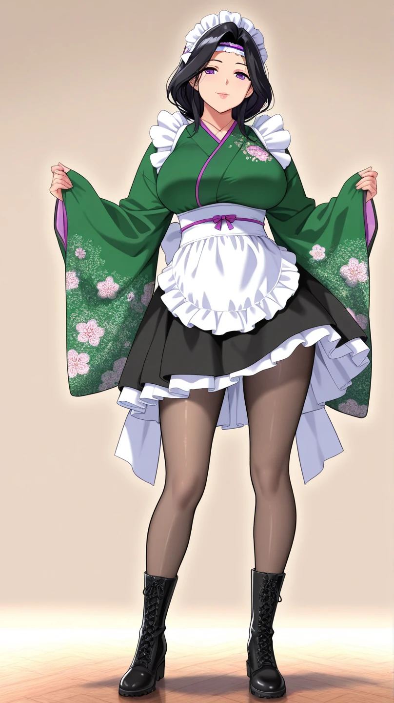 Black black bob hair(masterpiece, top quality, best quality, beautiful and aesthetic:1.2), extremely detailed, highest detailed,black hair, cleavage, black japanese clothes, black kimono, pink shawl, black wide sleeves, white sash,
Matsumoto Rangiku,graffiti art, red wall,from above, huge breast, looking at viewer, smile,
