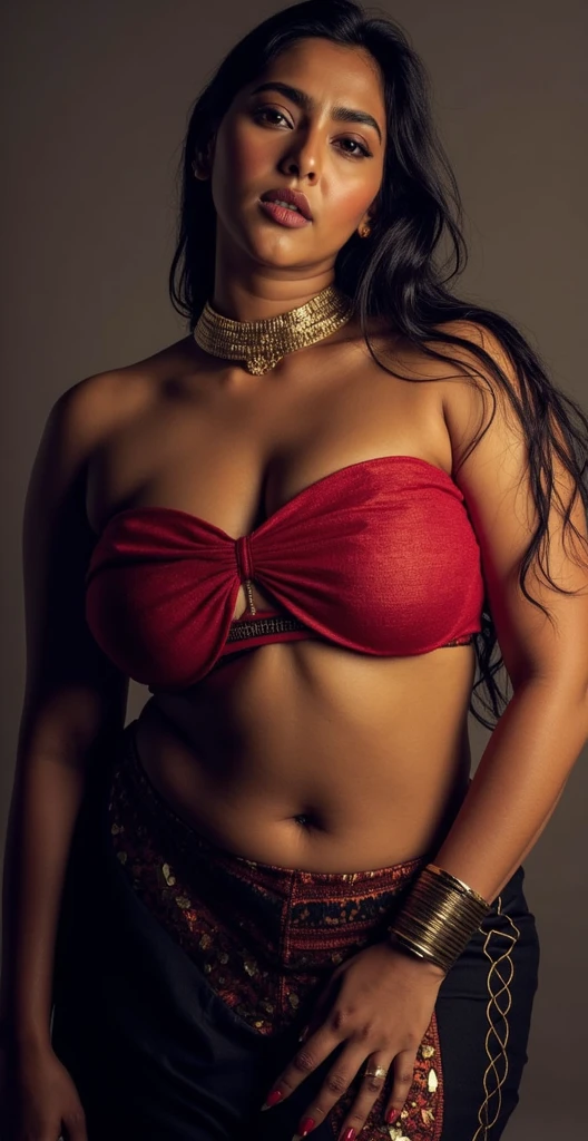 Foto RAW, photorealistic, photography, full body shot, master shot, perfect eyes, goddess like beauty, pierced eyes, perfect thick chubby mallu Desi aunty bhabhi, Wearing a Stanapatta, a chest-band.Saree model, model Photography, Indian saree shoot, Indian traditional wear advertising photography, traditional wear brand shoot, face of Indian actress Sonakshi Sinha, masterpiece, realistic, realism, incredible details, pleasure, photorealism, detailed skin, skin pores, high contrast, photorealistic Artstation 8k HD digital art trend of high definition and detailed realistic skin texture, ultra detail, realistic skin texture, armature, best quality, ultra high definition, (photorealistic:1.4),, high resolution, detail, raw photo, sweat, Re sharp, by Lee Jefferies Nikon D850 Film Stock Photo 4 Kodak Portra 400 Camera F1.6 Lens Rich Color Ultra Real Realistic Realistic Textures Dramatic Lighting Unreal Engine Trending at Art Station Cinestill 800,(pele altamente detalhada: 1.2), 8k UHD, DSLR, soft-lighting, alta qualidade, grain of film, Fujifilm XT3,she didn't like to wear blouse or bra, she is happy to wear only saree, she hates blouse or bra, detailed hairy armpits, hyper realistic skin, skin pores, sweat, veins,