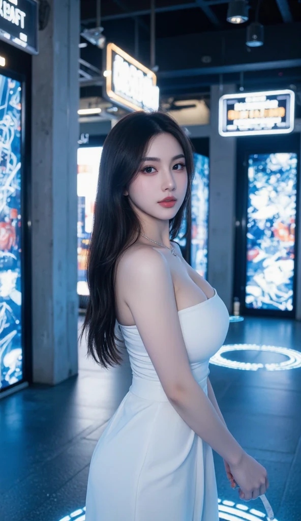 a close up of a woman in a black dress posing for a picture, gorgeous chinese model, trending at cgstation, korean girl, sexy dress, sexy pose, sexy girl, korean idol, beautiful south korean woman, gorgeous young korean woman, trending on cgstation, chinese girl, sexy look at the camera, japanese goddess, highly realistic. live cam