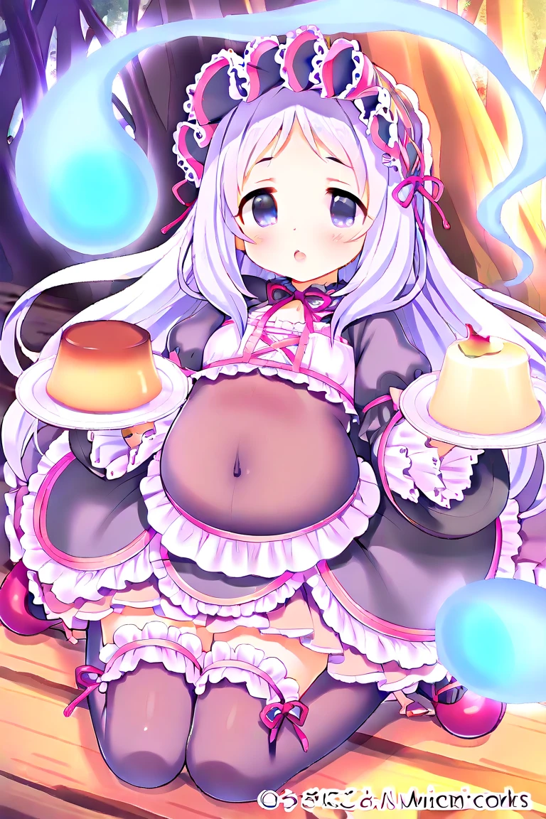 best quality, expressive eyes, perfect face,,full body,very long hair,crown,flower ornaments,  smile, kindergarten body, loli curve, ,  kindergarten, gems, party room, gold coins,rings,ribbon,cakes,lift frill dress,powder,cute,kawaii,cute pose,lying,，navel, pussy, pussy juice,cum,hetero couple,penis,creampie,sex,