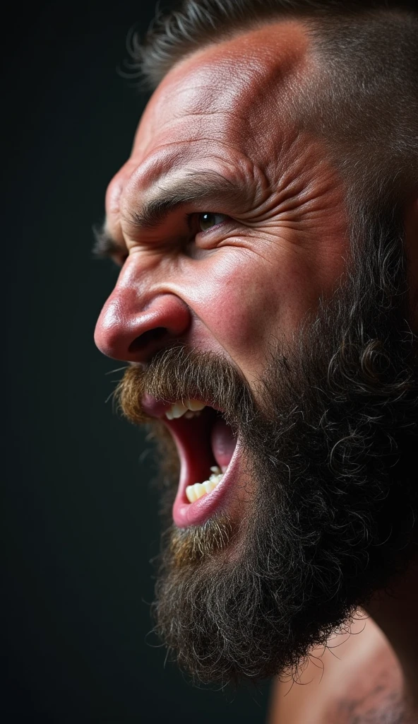 Rugby player,bulk, best quality, anger vein, salvia, facial hair, textured skin. ass pov