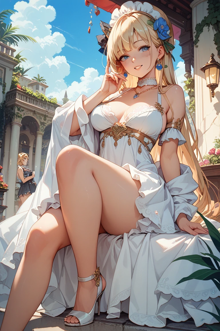(Highest quality、8k、Masterpiece)、National treasure-class beauty、Beautiful figure、A woman dressed as a bunny girl、17 years old、Big Breasts、Bend your waist、Stick one's butt out to the viewer、Navy blue long hair、Wearing fishnet tights、Stay on the bed