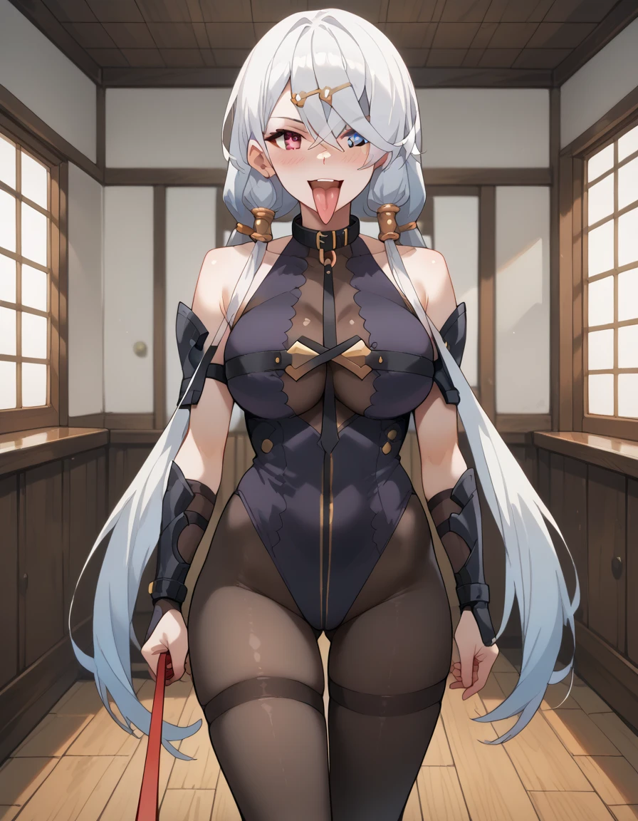 a very feminine japanese anime girl in some very provocative undies, 1girl, solo, breasts, stomach, smile, navel, side ponytail, long hair, thigh strap, blue eyes, looking at viewer, bare shoulders, long sleeves, grin, open clothes, underboob, huge breasts, paper lantern, thighs, pelvic curtain, off shoulder, white hair, lantern, chinese clothes, halo, floral print, very long hair, cup, sleeveless, standing, (groin:1.4), (windy:1.4),(muscular, muscular female,thighs, fit ,abs ,leg muscles ,arm muscles:1.5)