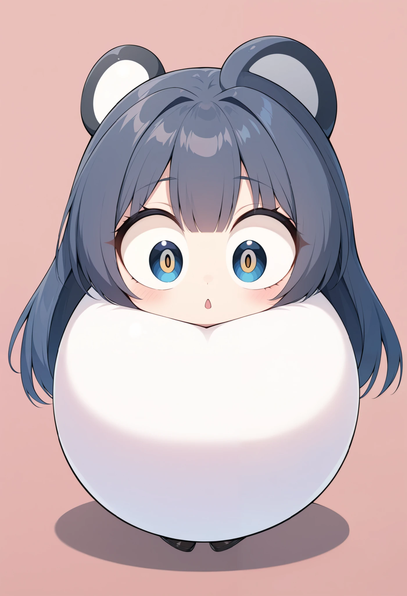 cute style, A girl, very big eyes, absurd size, squishy eyes, hzkchin,