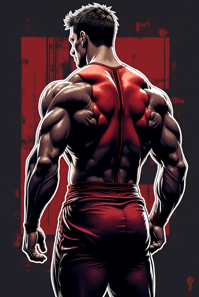 Muscular male back