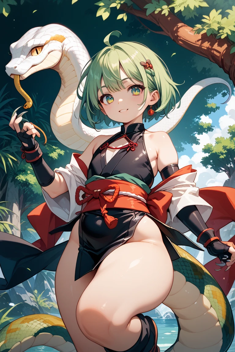 master-piece,hyper quality,hyper detailed,perfect drawing,1 beautiful girl, gray bikini, rat ears, rat tail, rat palm, rat paws, rat fingers, hunter's eyes aiming for prey, gray hair, drooping eyes, height 148cm, three sizes B70W48H80, fluffy, kneeling, pow pause