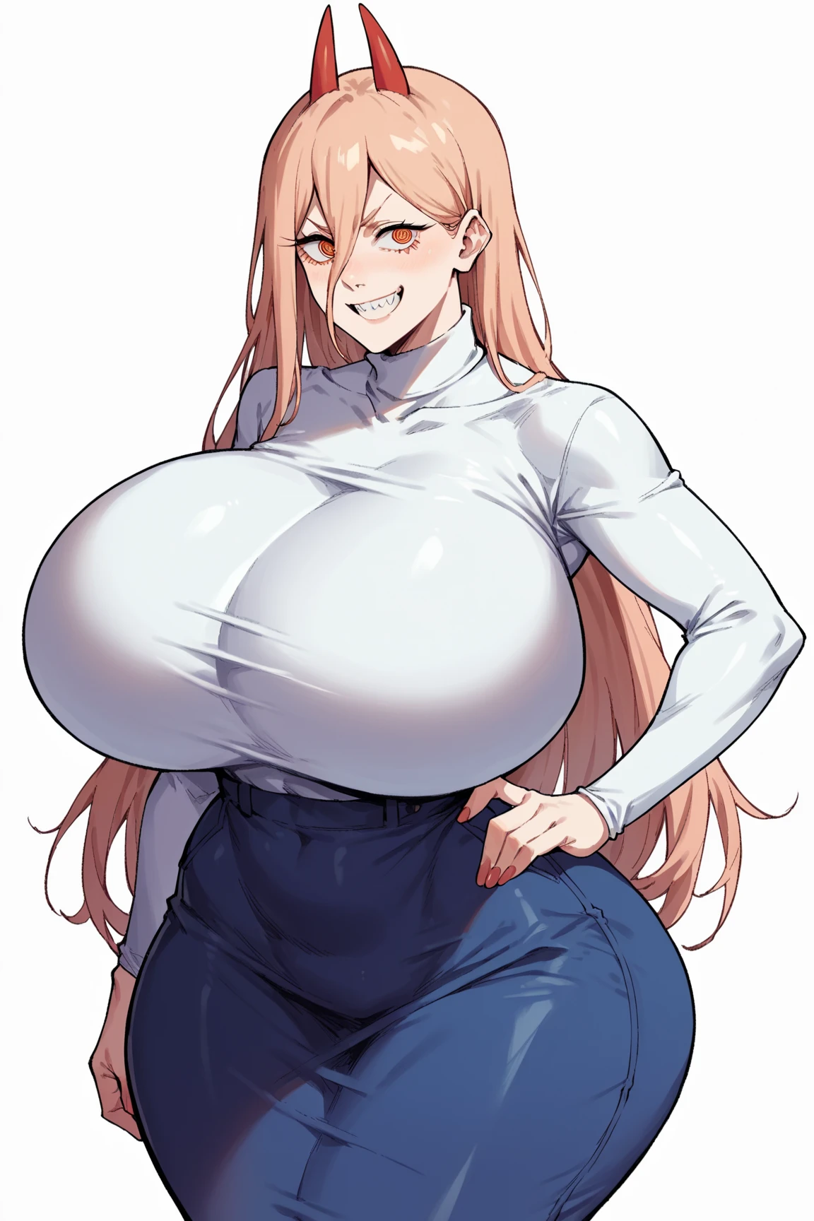 Gaze, smile, Huge breasts, Sexy Nurse