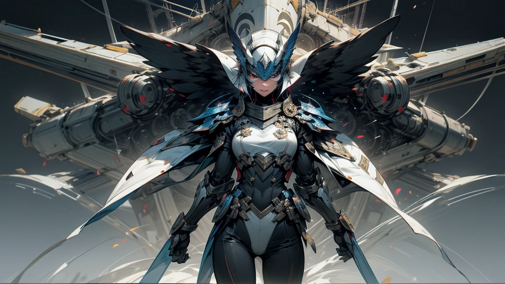 Kamen Rider、Angel、huge busty woman,