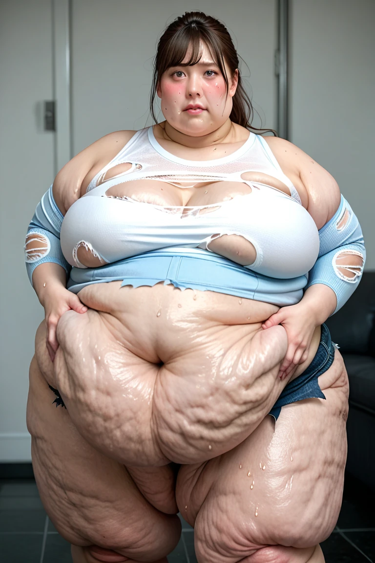 (((Photo Composition))), gravure, highest quality, Very detailed, Realistic, Very detailedskin, Perfect Anatomy, (Japanese MILF),80 years old, big breasts, Mature Woman, Sexy, Chromo White Skin, View your viewers,(((obesity))),Double chin,(Sagging breasts),((Big belly)),Thick arms,thick upper arms,Thick legs,fat girl,((Pussy juice)),long hair,Facial wrinkles,make up,garter ring,((wet skin)),(completely nude),((brown hair)), from below, (1 boy and 1girl are having sex:1.1),(woman on top:1.1),(vaginal penis),((creampie)), (intercourse with a man),((spa)),orgasm face,gangbang,fellatio,hand job