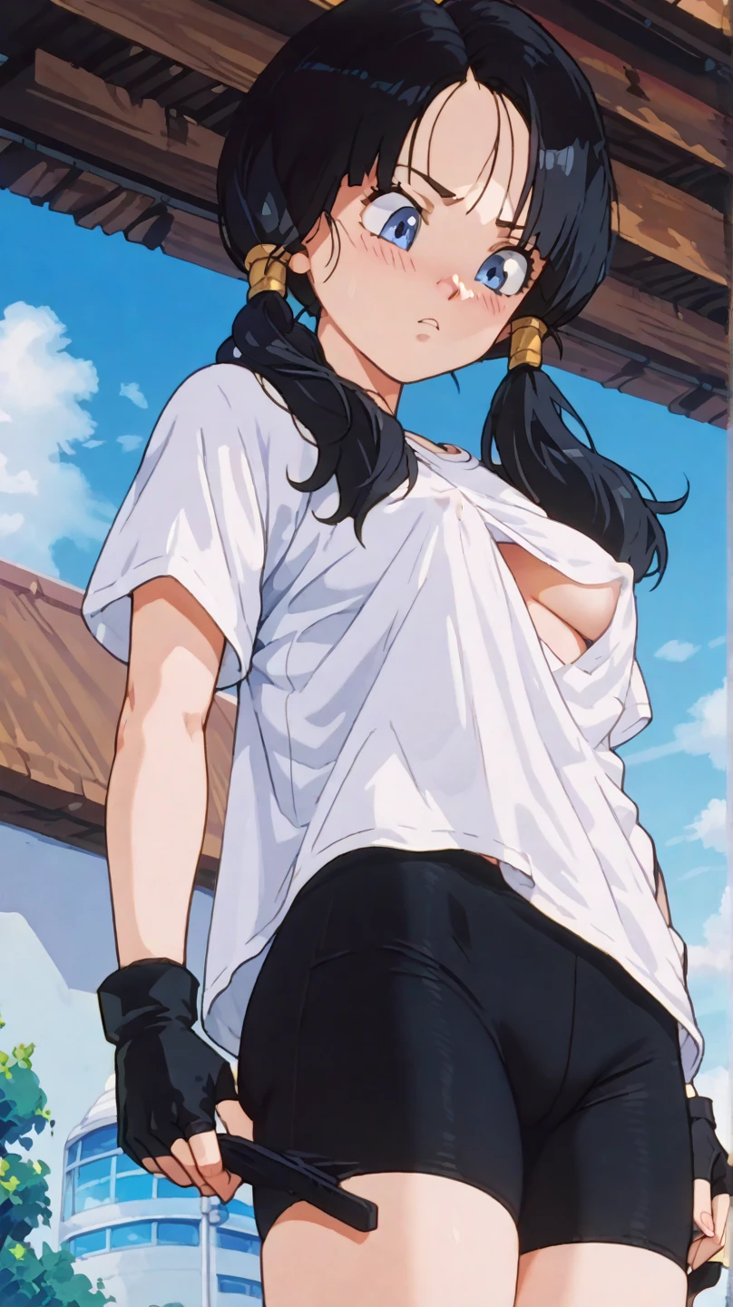 Photo of a japanese female girl with saggy breasts, (((undressing))) inside (classroom), 20yo, skinny,slender body,tall body, fair skin, dimples, light, detailed face, embarrassed face, ((looking disgusted)), ((very angry)), (dissapointed), Perfect breasts, flat breasts, natural breasts, big nipples, A cup, (((ponytails))), (((sweater))), (((yellow cotton bra))), (cotton pantielack mini skirt))), (sweat:1), (wet)
