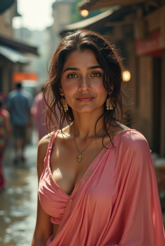 Fully Naked girl looking exactly like Tamannah bhatia sitting spread eagle being groped in public by onlookers in the streets of India.