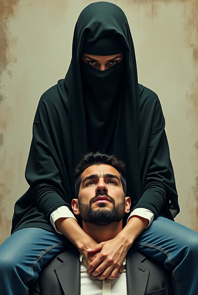 Some gangster were caught a hijab hot girl and remove all his clothes and touching his body parts