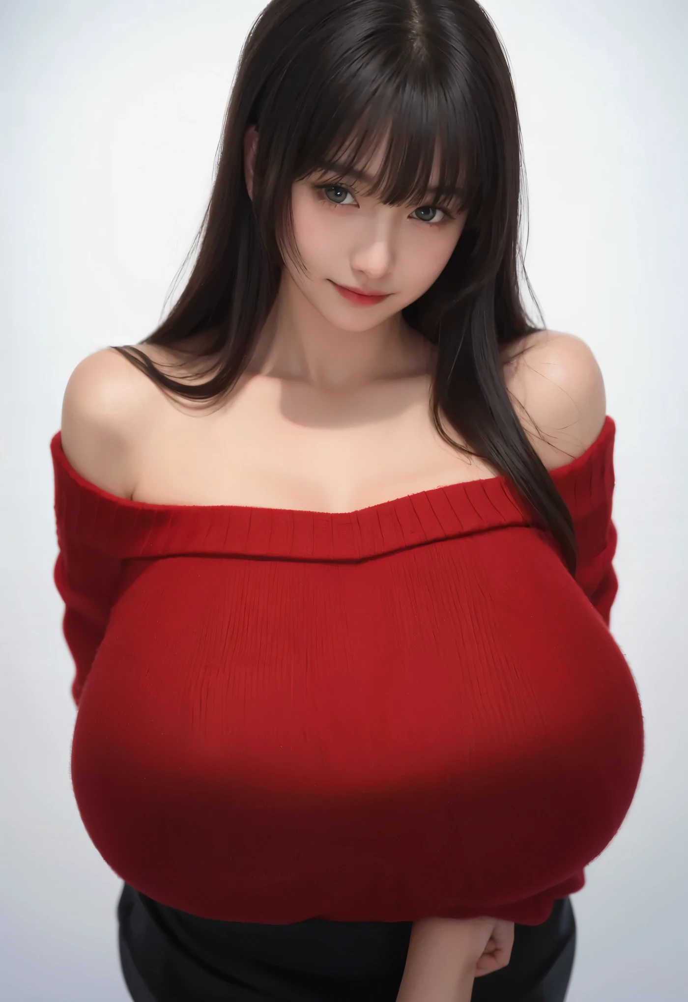 (​masterpiece, top-quality、Very attractive adult beauty、Add intense highlights to the eyes、Look firmly at the camera),1girl in, 独奏, Light brown shiny hair, muffler,Santa Claus hat,realisitic, looking at the viewers, Bright colored crystal light blue eyes, short shiny hair, Santa Claus's coat, Winter clothes, Famov's Santa Claus costume, s lips, lipgloss，bangss, The upper part of the body、big eye、Lashes)、((Road system in Italy in winter))、((Shorthair with bangs、big eye、Put very strong highlights in your students、{Gigantic|Big|Huge|Mega} breasts、very Bigger breasts、gazing at viewer、Very beautiful beauty、Put your ears out、long neck、little smiling、Beautiful teeth、Open your mouth and smile))、28 year old、Very cute supermodel