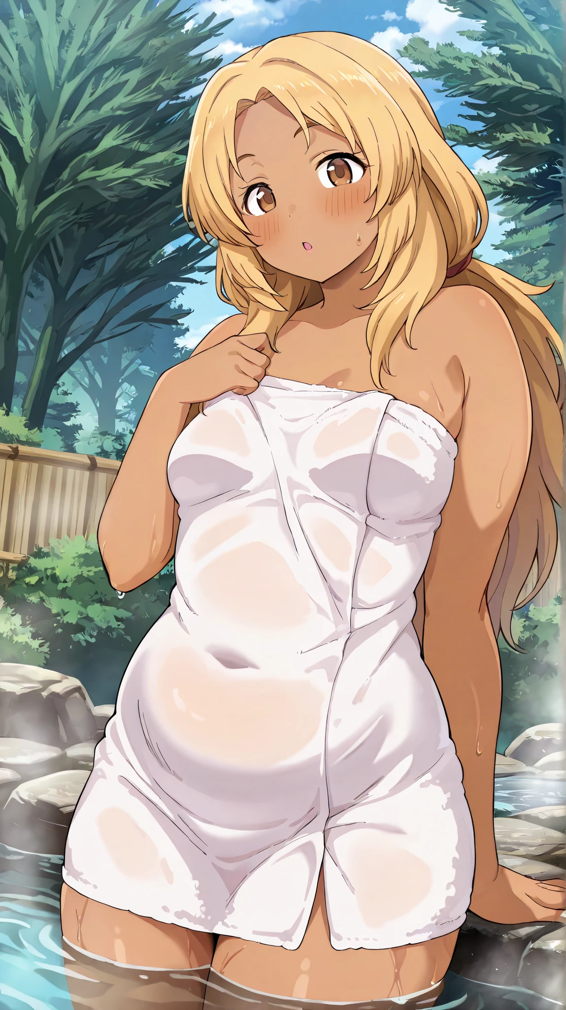 ((best quality)), ((masterpiece)), (detailed), (((perfect face))), 18yo  girl, skinny waist, skinny thighs, park, ((transparent sundress)), (shy smile), ((hands fingering)), ((sitting)), (((upskirt))), ((( no panties))), (((no bra))),blonde