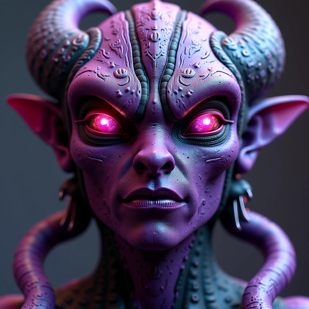 femalien, alien, monsters00d, colorful skin, black robe, highly detailed, science fiction, creature, fluffy, teeth, eyelashes, makeup,
 <lora:monsters00d:0.8>  <lora:FemAlien:0.8>