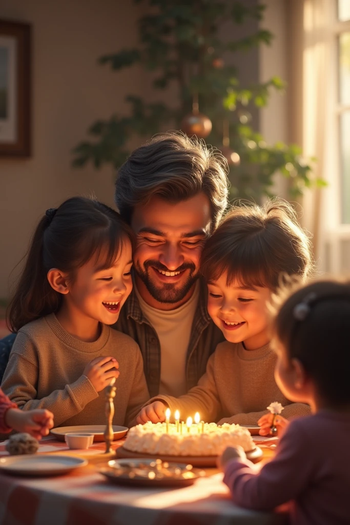 Birthday cake for adults and children