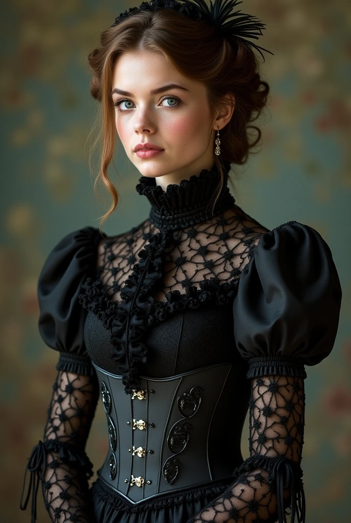 DEN_rayeroze_OF,
(French Post card, wearing a Victorian steampunk dress sitting in a Victorian parlour house, glamour, Victorian, atmospheric Victorian steampunk:1.2),
bokeh, f1.4, 40mm, photorealistic, raw, 8k, textured skin, skin pores, intricate details <lora:epi_noiseoffset2:1>, epiCRealism <lora:ClothingAdjuster3:-1>