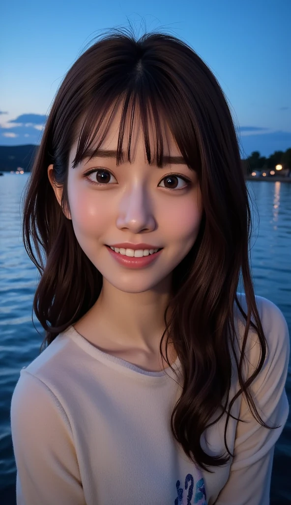Japan girls in casual clothes、Watch your audience、Tokyo cityscape at night、(top-quality、Master masterpiece)))、HD fine、ighly detailed、Master masterpiece、Movie Lighting、(8K、top-quality、Master masterpiece:1.2)、(realisitic、Photorealsitic:1.37) Hi-Res、Super Detail、Woman with glasses、Silent look、Round glasses、ASİAN, cute little, Cute face, 独奏, Short hair 1.2, Textured skin, Beautiful smile, Beautiful detailed night sky, night landscape, Movie Lighting, depth of fields, Lens flare light、Dating、(blush nose)、、(Mouth closed)tiny chest、Beautiful eye for detail、(Sweaters:1.1)、(Short hair:1.2)、Floating hair Nova frog style、