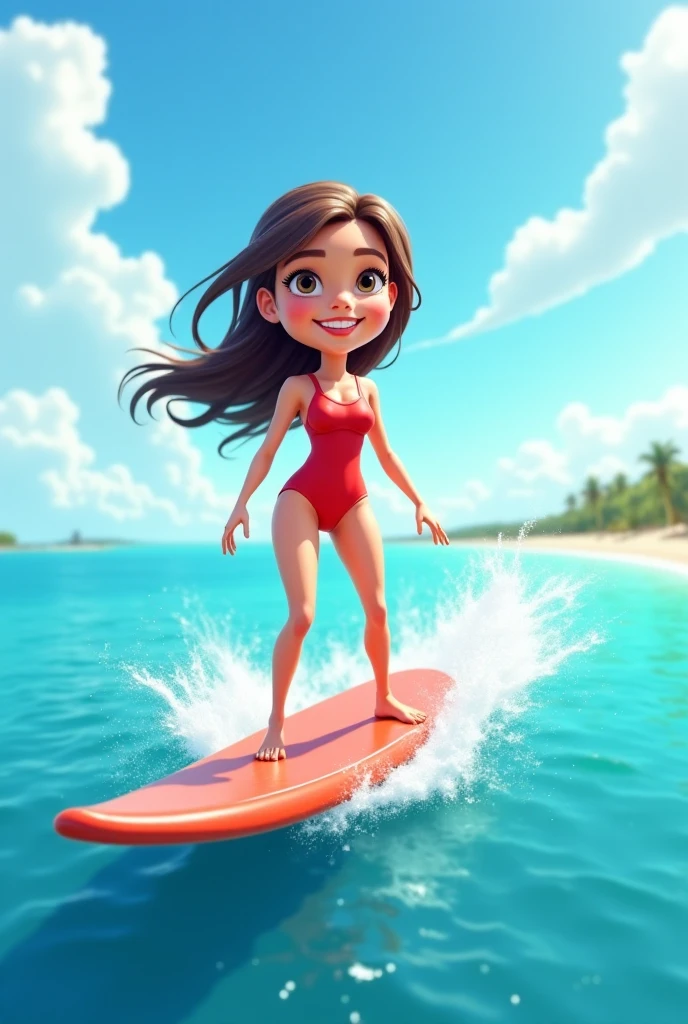 "realistic, photo, beautiful, masterpiece, best quality, 1girl, solo, swimmer, bikini, stylish bikini, small breast, cleavage, tan line, portrait shot, looking at viewer,"