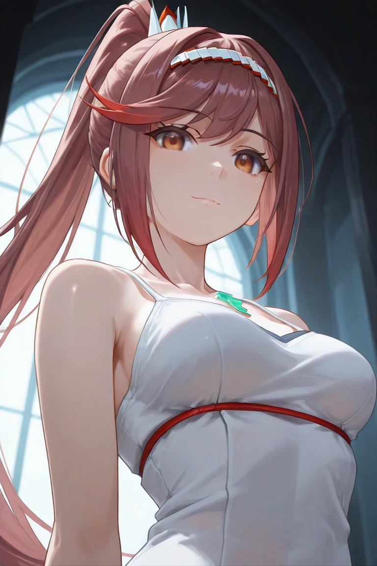 {As Yuuki(Sword Art Online)}, One girl, masterpiece、Highest quality、Browsing Caution, {half-naked、topless、Pink nipples、Naked Dance、transformation、Slender、