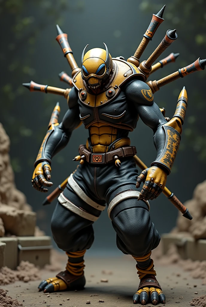 Michelangelo,a teenage mutant ninja turtles,ronin,buff,muscular,big neck,green darker skin,black bandanna,mutant,bald,equipped with ninja’s weapons,cool expressions,ninja outfit,full body,a powerful physique, inspired by the style of Frank Miller, 80’s comics, masterfully rendered with exceptional detail and realism, vivid colors, and dramatic lighting.