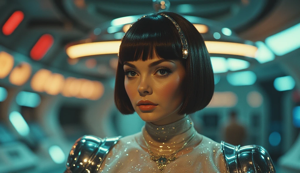 4k image from a 1960s science fiction film by Michel Gondry, pastels colors, Young animal makeup holding a mechanical animal in the circus, Retro-futuristic fashion clothes from the 60s with alien ornaments, Luz Natural, Psicodelia, futurista estranho, retro-futurista, photo-realistic, Sharp background details.